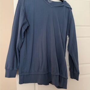 Athleta Blue V-Neck Sweater